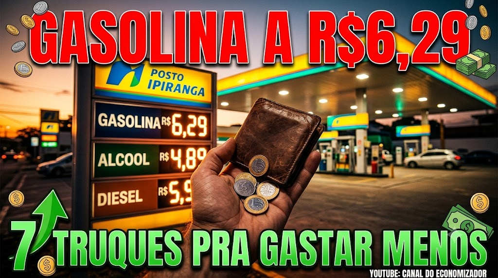 Abastecendo carro no posto